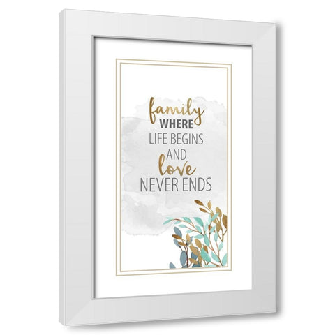 What Matters 6 White Modern Wood Framed Art Print with Double Matting by Allen, Kimberly