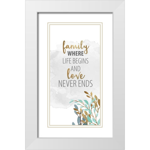 What Matters 6 White Modern Wood Framed Art Print with Double Matting by Allen, Kimberly