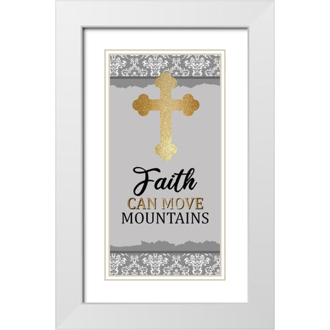 Walk 1 White Modern Wood Framed Art Print with Double Matting by Allen, Kimberly