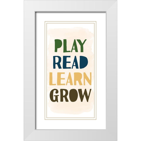 Grow 1 White Modern Wood Framed Art Print with Double Matting by Allen, Kimberly