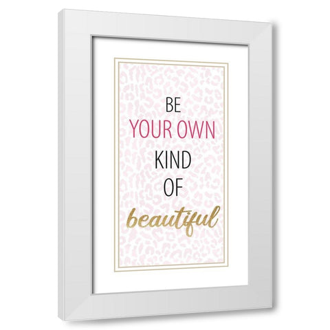 Believe Sparkle 6 White Modern Wood Framed Art Print with Double Matting by Allen, Kimberly