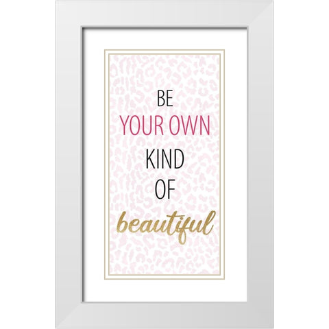 Believe Sparkle 6 White Modern Wood Framed Art Print with Double Matting by Allen, Kimberly