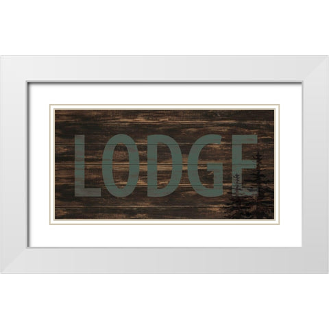 Lake Lodge 2 White Modern Wood Framed Art Print with Double Matting by Allen, Kimberly