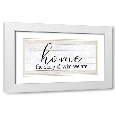 The Story White Modern Wood Framed Art Print with Double Matting by Allen, Kimberly