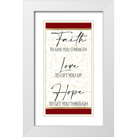 At the Cross 1 White Modern Wood Framed Art Print with Double Matting by Allen, Kimberly