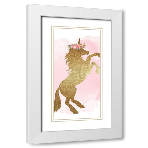 Believe in Magic 1 White Modern Wood Framed Art Print with Double Matting by Allen, Kimberly