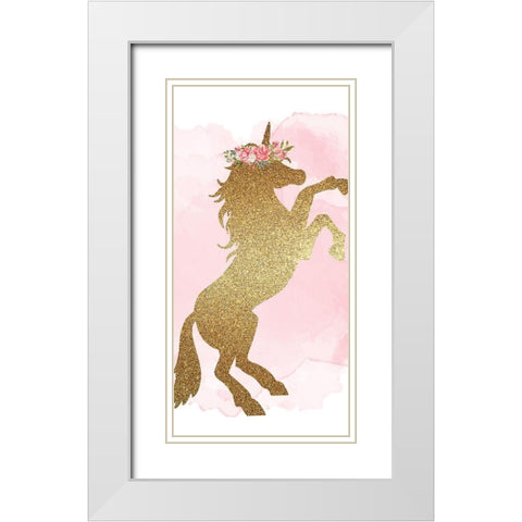 Believe in Magic 1 White Modern Wood Framed Art Print with Double Matting by Allen, Kimberly