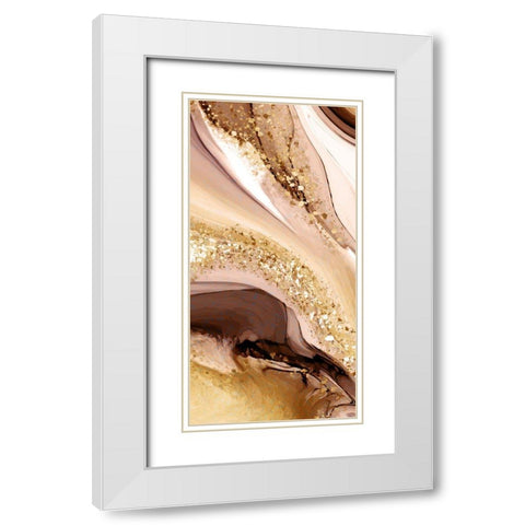Hello Beauty 1 White Modern Wood Framed Art Print with Double Matting by Allen, Kimberly