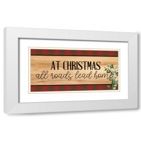 Twas the Night White Modern Wood Framed Art Print with Double Matting by Allen, Kimberly
