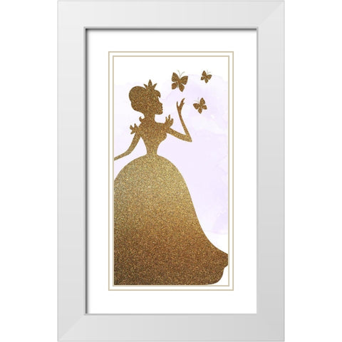 A Princess 1 White Modern Wood Framed Art Print with Double Matting by Allen, Kimberly