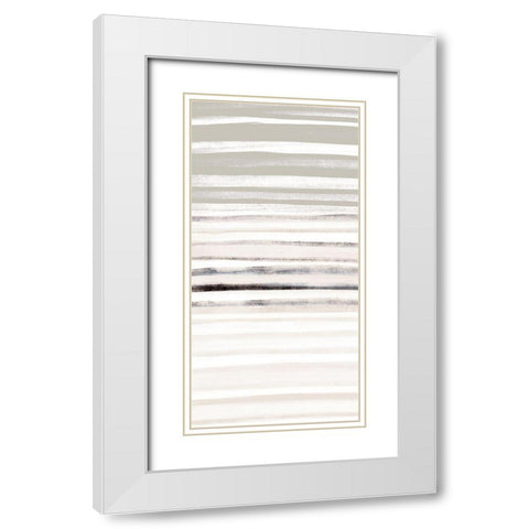 Panel Layered 1 White Modern Wood Framed Art Print with Double Matting by Allen, Kimberly