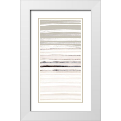 Panel Layered 1 White Modern Wood Framed Art Print with Double Matting by Allen, Kimberly