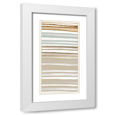 Panel Layered 2 White Modern Wood Framed Art Print with Double Matting by Allen, Kimberly