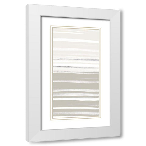 Panel Layered 2 White Modern Wood Framed Art Print with Double Matting by Allen, Kimberly