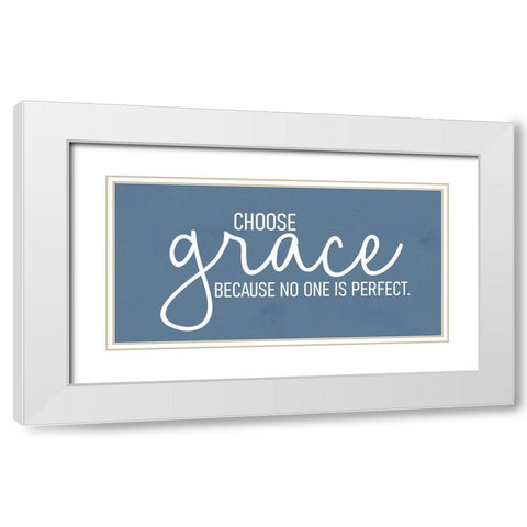 Choose Grace White Modern Wood Framed Art Print with Double Matting by Allen, Kimberly