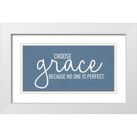Choose Grace White Modern Wood Framed Art Print with Double Matting by Allen, Kimberly