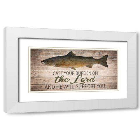 Deep Waters 2 White Modern Wood Framed Art Print with Double Matting by Allen, Kimberly