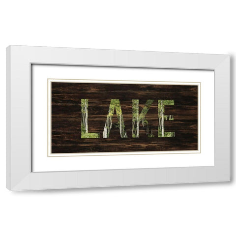 To the Lake White Modern Wood Framed Art Print with Double Matting by Allen, Kimberly