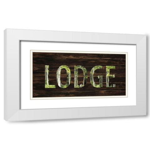 To the Lodge White Modern Wood Framed Art Print with Double Matting by Allen, Kimberly