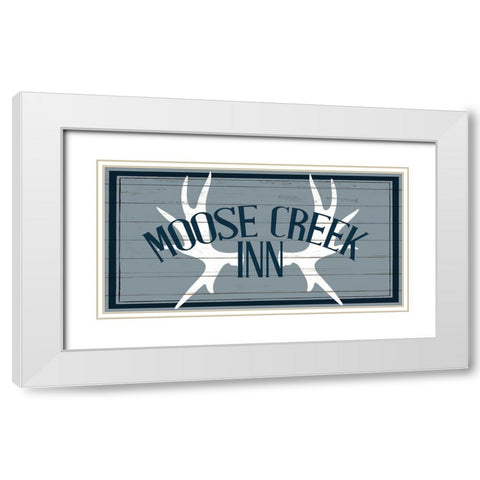 To the Lodge 3 White Modern Wood Framed Art Print with Double Matting by Allen, Kimberly