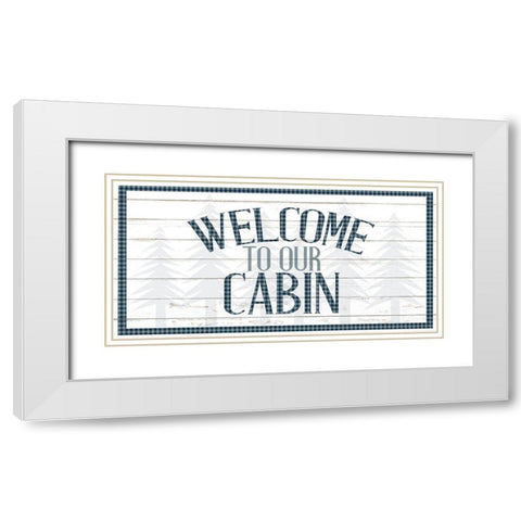 To the Lodge 4 White Modern Wood Framed Art Print with Double Matting by Allen, Kimberly