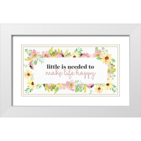 Little White Modern Wood Framed Art Print with Double Matting by Allen, Kimberly