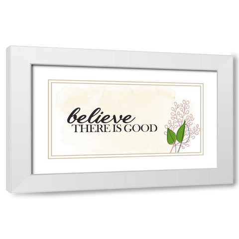 Believe There Is White Modern Wood Framed Art Print with Double Matting by Allen, Kimberly