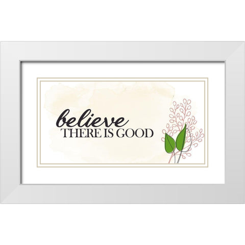 Believe There Is White Modern Wood Framed Art Print with Double Matting by Allen, Kimberly