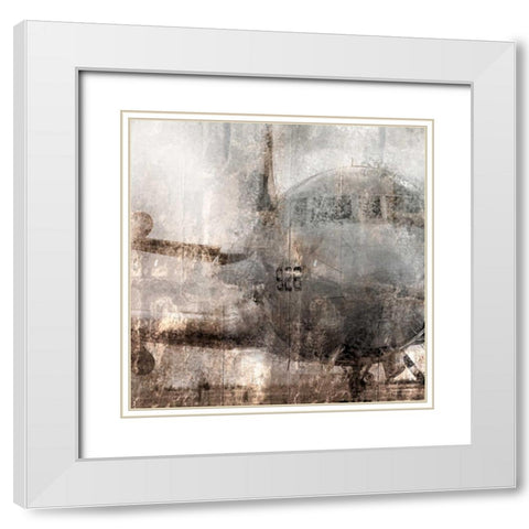 Oxidized Aircraft White Modern Wood Framed Art Print with Double Matting by Allen, Kimberly