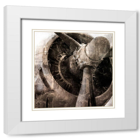Tarnished Aircraft White Modern Wood Framed Art Print with Double Matting by Allen, Kimberly