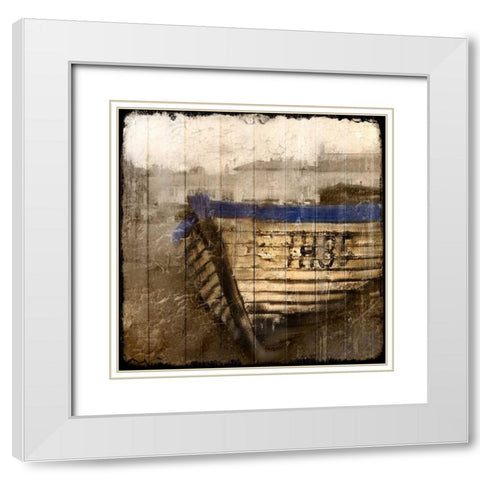 On The Sand White Modern Wood Framed Art Print with Double Matting by Allen, Kimberly