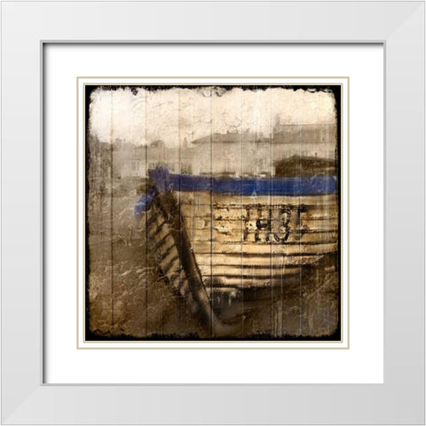On The Sand White Modern Wood Framed Art Print with Double Matting by Allen, Kimberly