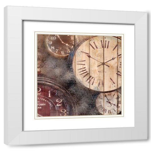 In Time 2 White Modern Wood Framed Art Print with Double Matting by Allen, Kimberly
