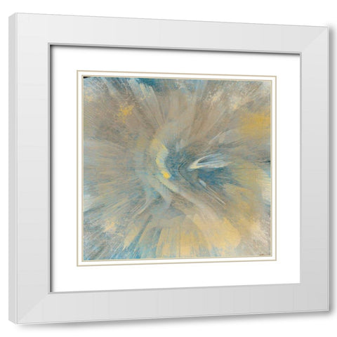 Explosion White Modern Wood Framed Art Print with Double Matting by Allen, Kimberly