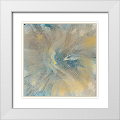 Explosion White Modern Wood Framed Art Print with Double Matting by Allen, Kimberly