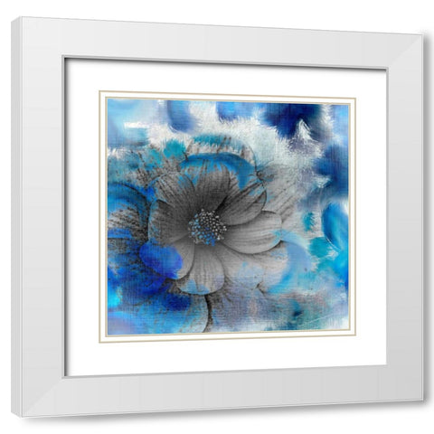 Blooming White Modern Wood Framed Art Print with Double Matting by Allen, Kimberly