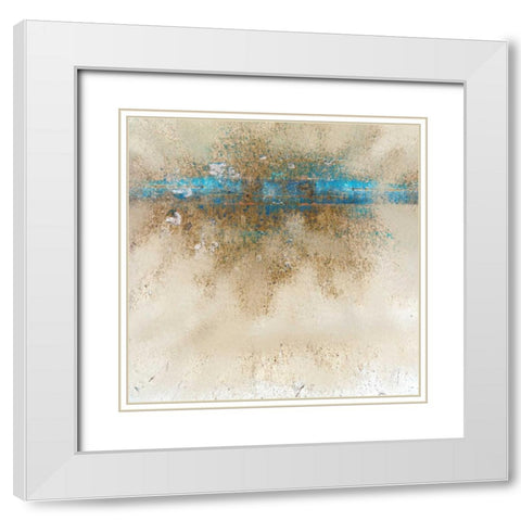 Burst 2 White Modern Wood Framed Art Print with Double Matting by Allen, Kimberly