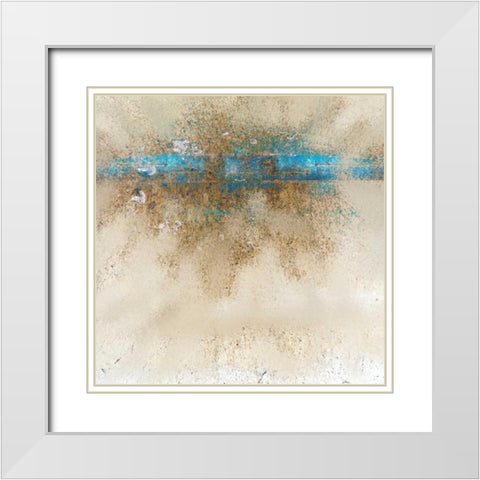 Burst 2 White Modern Wood Framed Art Print with Double Matting by Allen, Kimberly