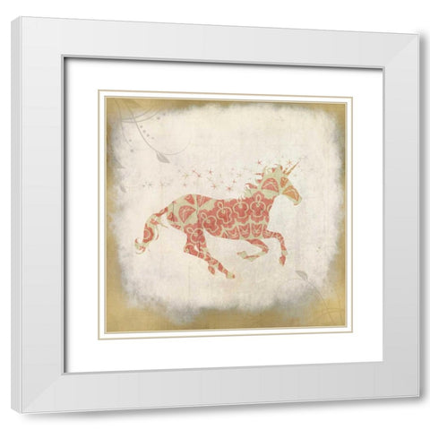 In Pink 1 White Modern Wood Framed Art Print with Double Matting by Allen, Kimberly