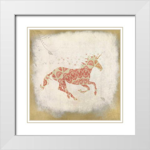 In Pink 1 White Modern Wood Framed Art Print with Double Matting by Allen, Kimberly