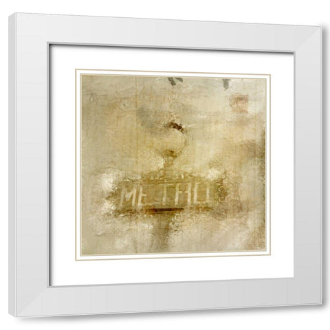 Metro White Modern Wood Framed Art Print with Double Matting by Allen, Kimberly