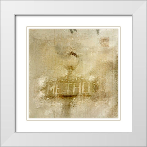 Metro White Modern Wood Framed Art Print with Double Matting by Allen, Kimberly