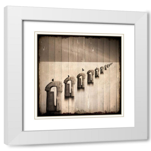 Sea of Fog White Modern Wood Framed Art Print with Double Matting by Allen, Kimberly