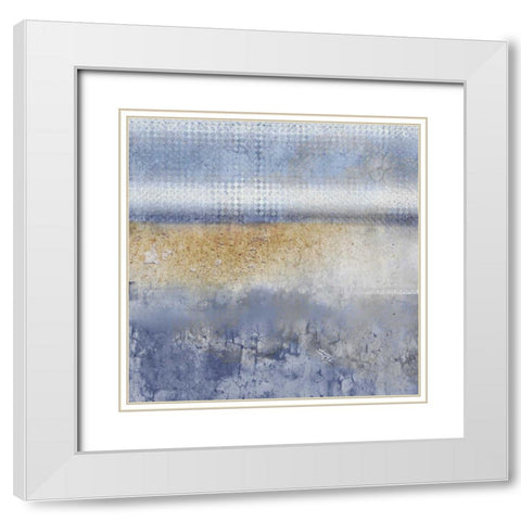 In Blue 2 White Modern Wood Framed Art Print with Double Matting by Allen, Kimberly