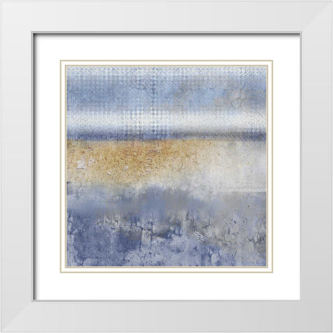 In Blue 2 White Modern Wood Framed Art Print with Double Matting by Allen, Kimberly