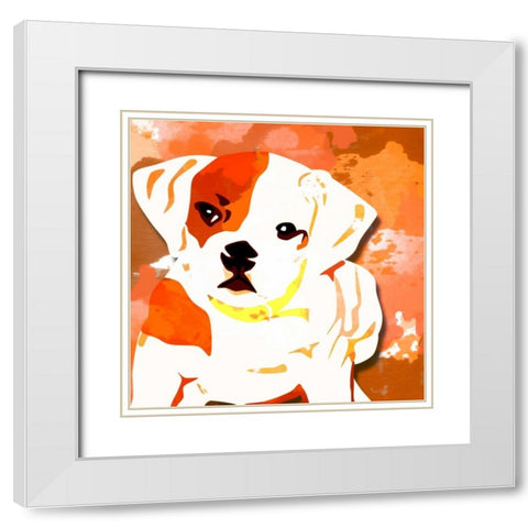 Dog in Color 2 White Modern Wood Framed Art Print with Double Matting by Allen, Kimberly