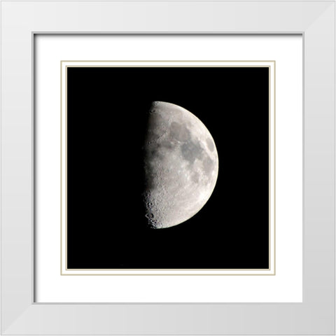 Half Moon White Modern Wood Framed Art Print with Double Matting by Allen, Kimberly