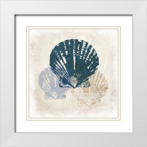 Shell Coast Vision White Modern Wood Framed Art Print with Double Matting by Allen, Kimberly