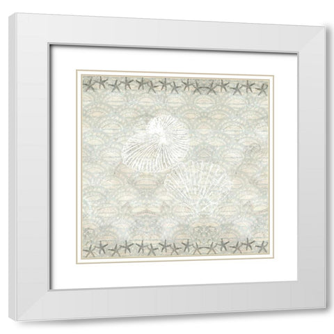 At The Shore White Modern Wood Framed Art Print with Double Matting by Allen, Kimberly