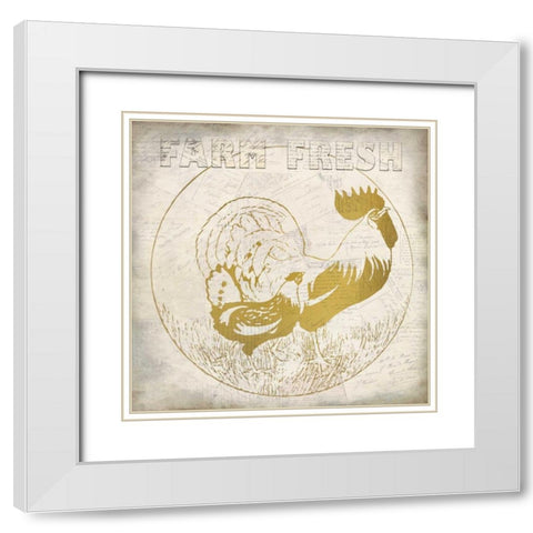 Golden Farm Fresh White Modern Wood Framed Art Print with Double Matting by Allen, Kimberly